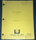Skullduggery  68-70  Burt Reynolds Uni Covers Lew Wasserman  2  Scripts   Coa 