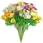 Artificial Silk Daisy Flowers For Package Size  6 Pcs Purple White   Yellow