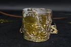Big Extremely Rare Ancient Roman Glass Cup Vessel With Golden Iridescent Patina
