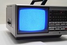 Vintage General Electric Ge Portable Tv Am fm Radio Model 7-7150b Tested Works