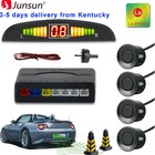 Usa 4 Sensors Parking Sensor Car Reverse With Lcd Display Audio Buzzer Alarm Kit
