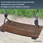 Adult Tree Swing 440lbs Load With Ropebeech Wood Hanging Seat For Outdoor Patio