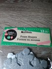 Foam Winter Christmas Shapes Kids Crafts White And Silver Glittery Snowflake 12