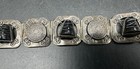 Vintage Alpaca Silver Mexico Aztec Link Bracelet