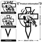 Grave Decorations For Cemetery - Memorial Grave Markers For Dad Humans Fishma   