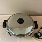 Saladmaster Stainless Steel 12    Electric Skillet Model K7256 Liquid Oil Core