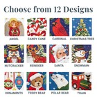 Personalized Needlepoint Christmas Stocking  Custome Name Family Holiday Decor