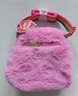 Care Bears  cheer    bear  Pink Super Soft   Cute Faux Fur Crossbody Bag purse Nwt