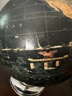 1940s Replogle 12 Inch Starlight Black Globe On Metal Base Siam Ussr - Wear Pics