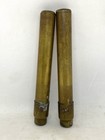 Antique 19th Century Pair Brass Spring Loaded Candlesticks
