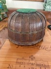 Large Antique American Large Oak Splint Split Apple Gathering Basket Primitive