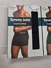 4 Pairs Tommy John Cool Cotton Boxer Briefs Black Size Xl Xlarge Nwt 2 Packs