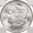 1878-cc  1 Ngc Ms65 Morgan Silver Dollar Carson City White Gem Uncirculated