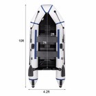 New Camping Survivals 10ft Pvc 330kg Water Adult Assault Boat Off-white Safety