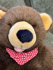 Vintage 1992 Dakin Teddy Bear Plush Dark Brown Stuffed Animal 18   