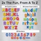 80 Pcs Foam Alphabet   Number Magnets Set For Kids Fridge Whiteboard Learning