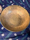 Vintage Chinese Solid Brass Bowl - Hand Engraved Design With Dragons - Asian