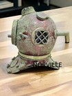Antique Brass Scuba Deep Sea Diving Divers Helmet Mark V U s Navy Vintage 18 