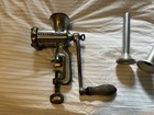 Vtg  5 Alexanderwerk Meat Grinder Germany Counter Top Metal wood