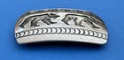 Vtg Sterling Silver Native American Signed Rosco Scott Double Bears Belt Buckle