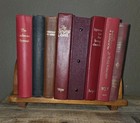 Vintage Wood Handmade Folding Book End Desktop Rack Shelf 13 5  X 5  Mcm Nice 