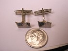 Us American Flags Vintage Tiny Small Cuff Links