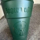 12 Jagermeister Green Plastic Advertising Cup Tumbler W  Stag Logo  Distillery 