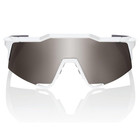 100  Speedcraft Sport Performance Cycling Sunglasses Matte White  Silver Mirror