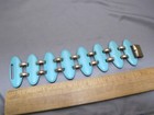 Vintage Mid-century Modern Enamel Copper Link Bracelet-signed Jean Grossman 