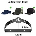 5pcs Baseball Hat Brim Bender Metal Death Reaper Skull Hat Bill Tool Black