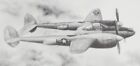 P-38 Lightning World War Ii Era  Plane - 16 x20  Print