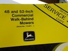 John Deere 48 52 Inch Mower Walk Behind Commercial Operator Shop Manual