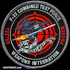 Usaf 411th Flight Test Sq -f-22 Combined Test Force- Weapons Integration- Patch