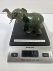 Polished Onyx Marble Elephant Figurine Hand Carved Stone Lot4