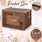 Wedding Card Box With Sign Boho Rustic Wood Gift Card Box Vintage Money Cards   