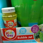 Play Day Bubble Jet Machine Green Motorized Blower Toy Kids Birthday Gift New