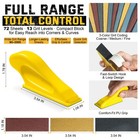 Xiweyla 72pcs Premium Sandpaper 1 18 X 3 54 Inches  pre-overlap Dimensions 