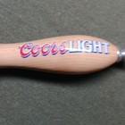 Coors Light Wooden Beer Tap Handle Knob Breweriana Bar Decor