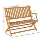 Foldable Outdoor Garden Bench Garden Chair