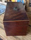 Cocaine Antique Victorian Inlaid Wooden Box Gilt Lettering