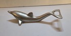 Seaworld Dolphin Bottle Opener Silver Tone Metal Nautical Barware Collectible