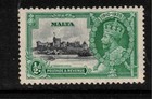 Malta 1935 Kgv Sg210b 0 5d Silver Jubilee  short Extra Flagstaff  Mm Mint