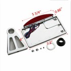 Side Mount License Plate Bracket Holder Light For Harley Softail Classic Fatboy