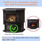 812-3370 Convection Blower Fan For Quadrafire Classic Bay 1200 Fs Pellet Stove