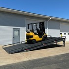 New 22-ft Portable Loading Yard Ramp Forklift 23 000-lb Cap W  Adjustable Height