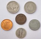 Starter Collection Lot Of 6 Us Coins  Uncirculated  Silver    100  Year Old