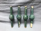 Antique Set 4 Small Wood Porch Span Spindles 2x8 Stick   Balls Vtg Chic 446-23b