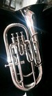 Euphonium 4 Valve Of Pure Brass In Silver Chrome Polish case Box  Free Shipping