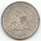 1858 Seated Liberty Half Dollar  Original Au-unc  Close To Bu