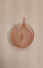 Pink Mini Glass Hen On Nest Figurine Covered Salt Cellar
